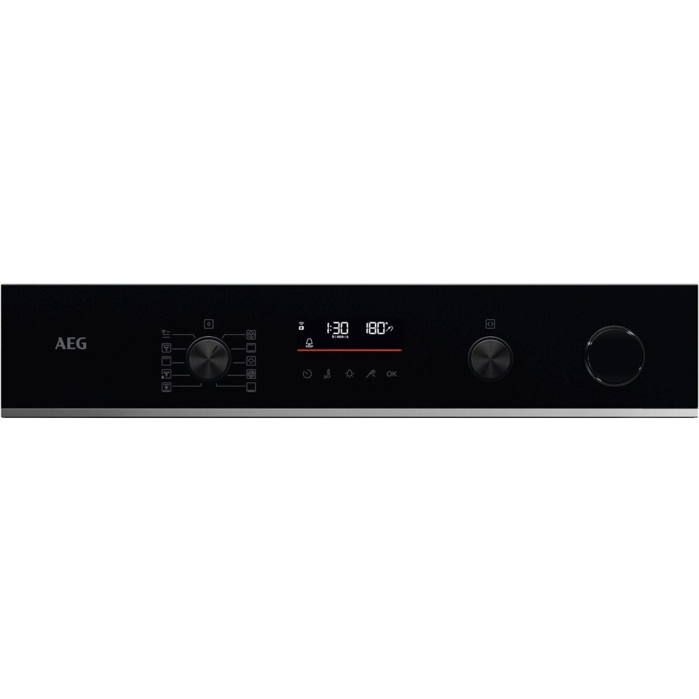 AEG TR6PB521SB Built-In Electric Single Oven with Pyrolytic Cleaning, Black, A++ Rated