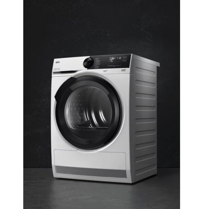 AEG TR729A4B Heat Pump Tumble Dryer, 9kg, White, E Rated