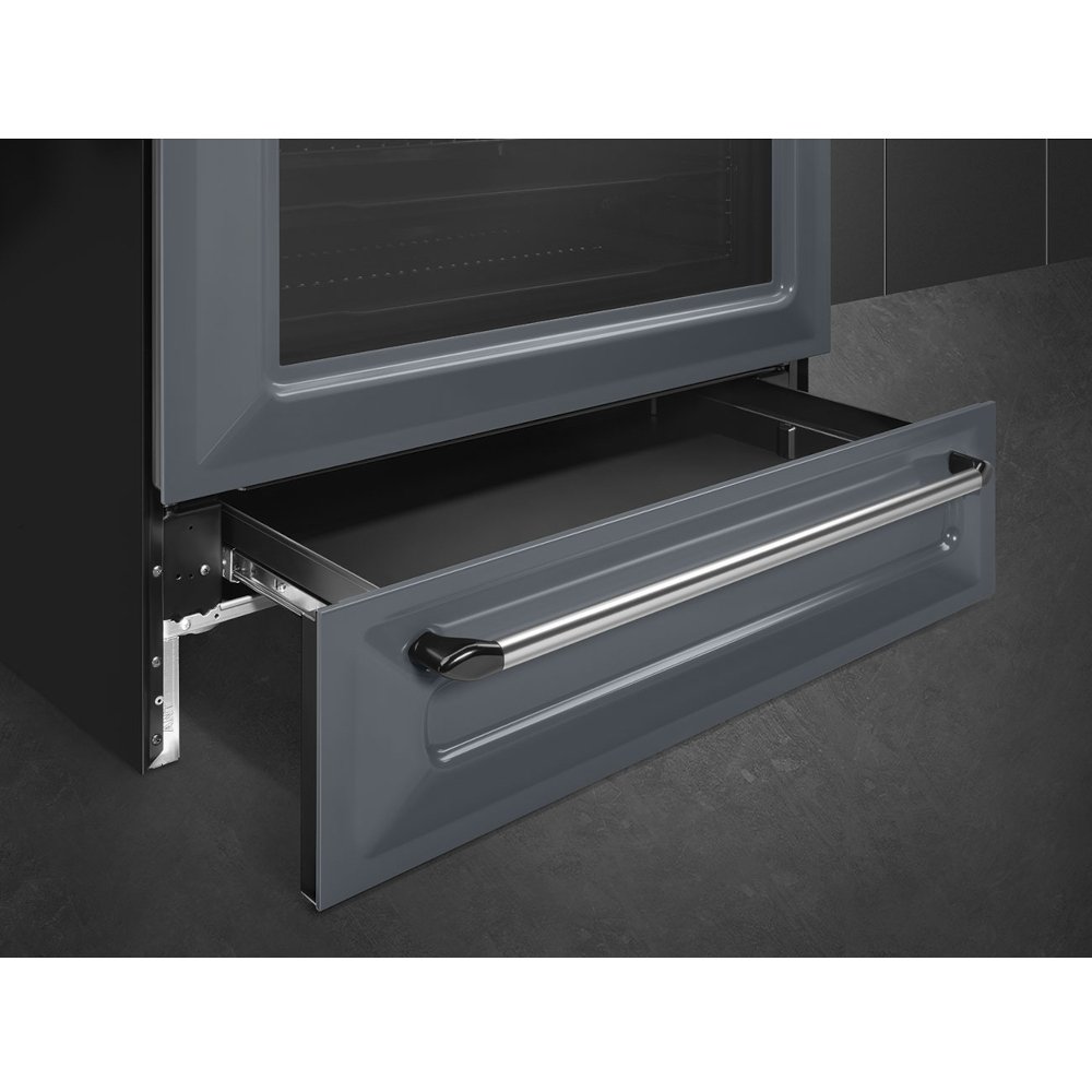 Buy Smeg Victoria TR90GR Grey 90cm Dual Fuel Range Cooker Slate Grey