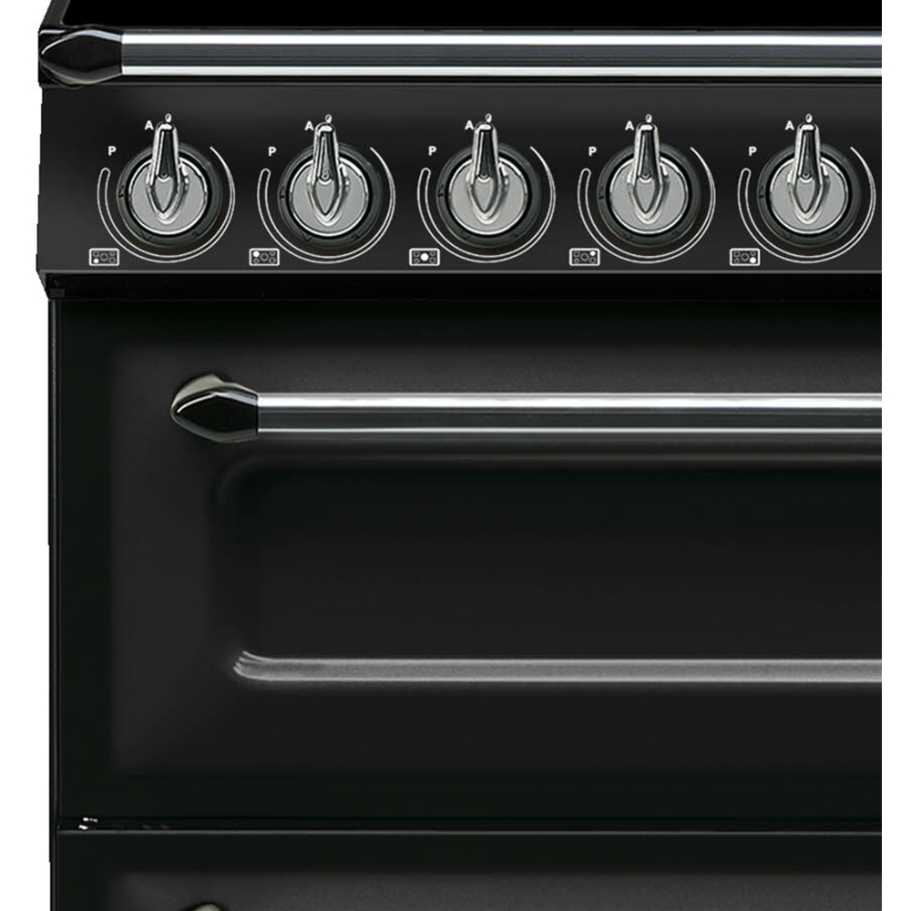 Smeg TR93IBL2 Victoria Black 90cm Induction Range Cooker, A Rated