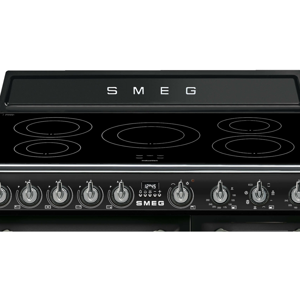 Smeg TR93IBL2 Victoria Black 90cm Induction Range Cooker, A Rated
