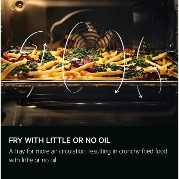 AEG TS6PB521AB Built-In Electric Single Oven with Pyrolytic Cleaning, Black, A+ Rated