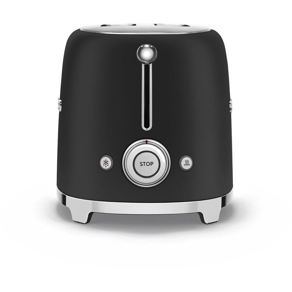 Smeg TSF01BLMUK Retro Toaster, 2 Slice, Black