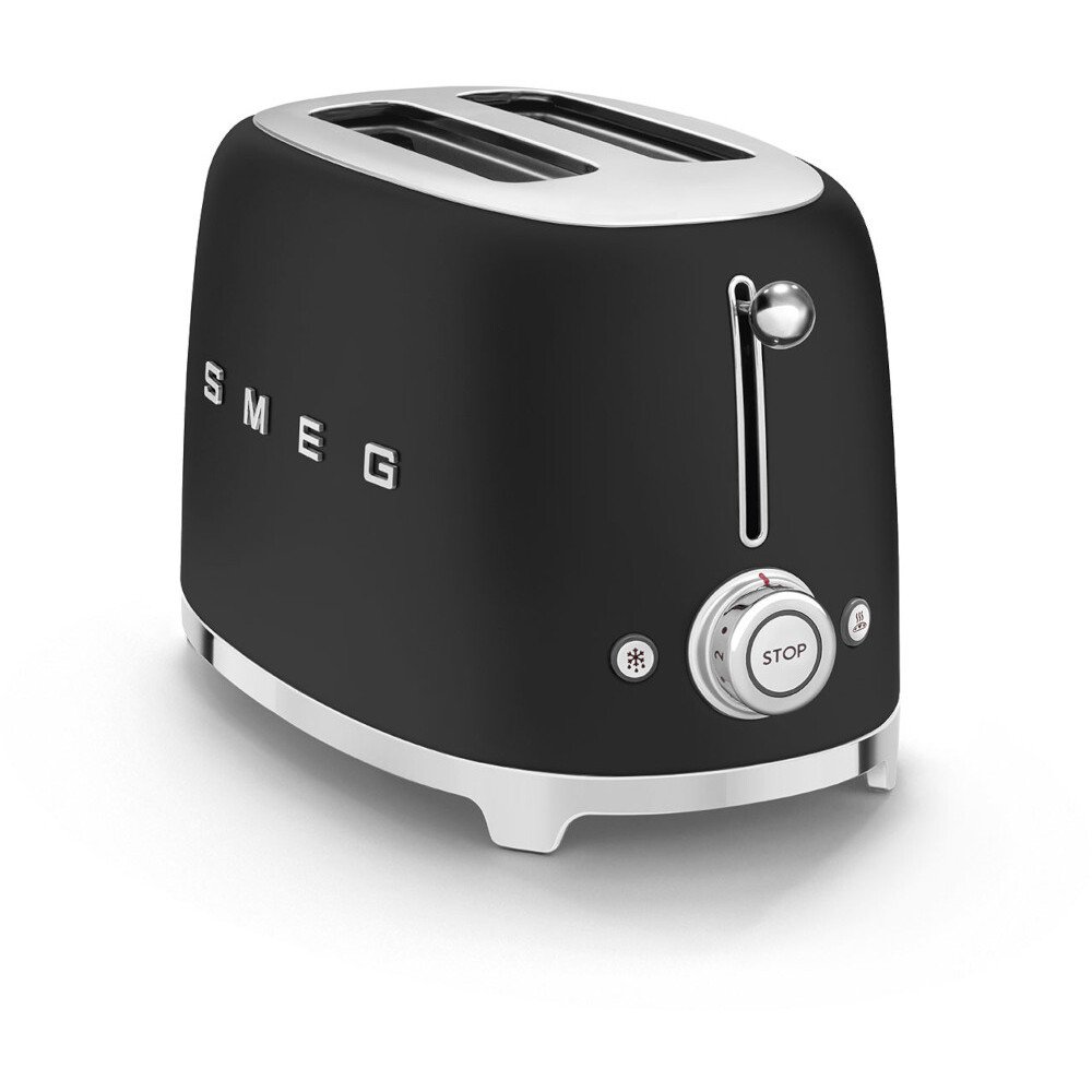 Smeg TSF01BLMUK Retro Toaster, 2 Slice, Black