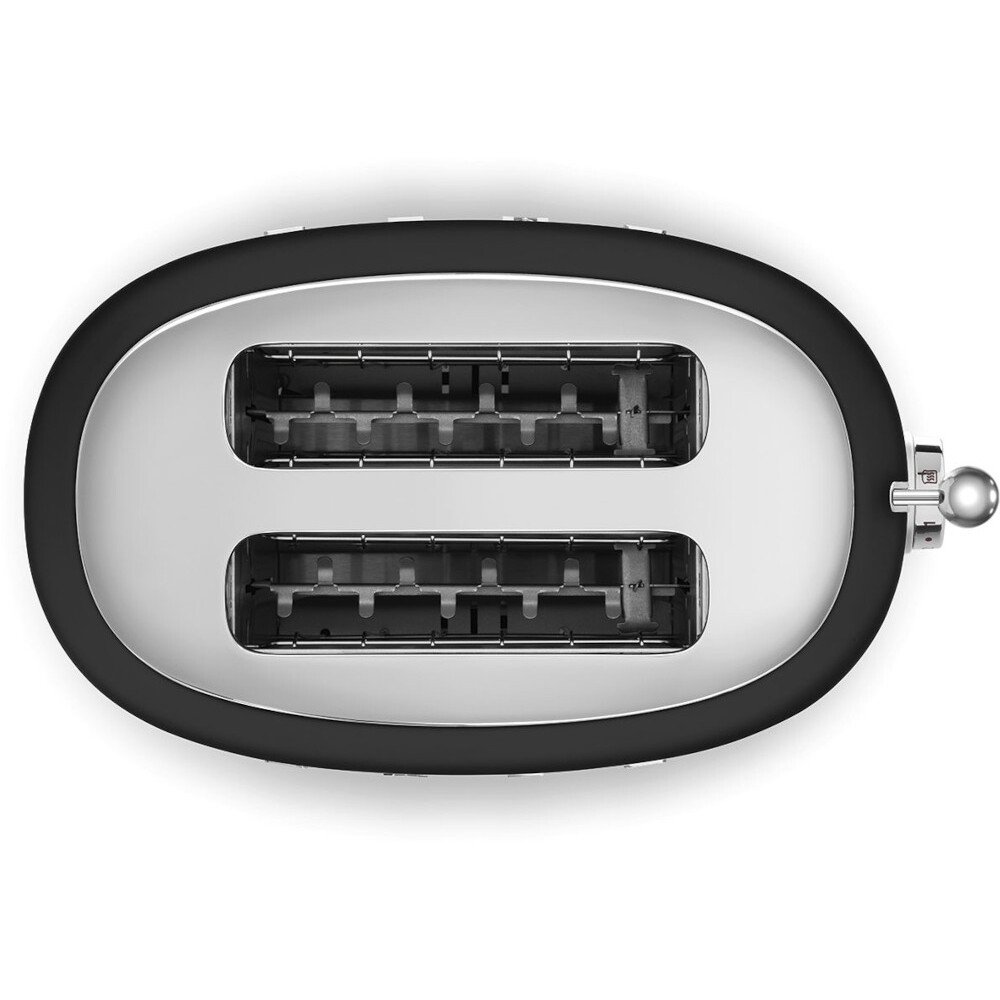 Smeg TSF01BLMUK Retro Toaster, 2 Slice, Black