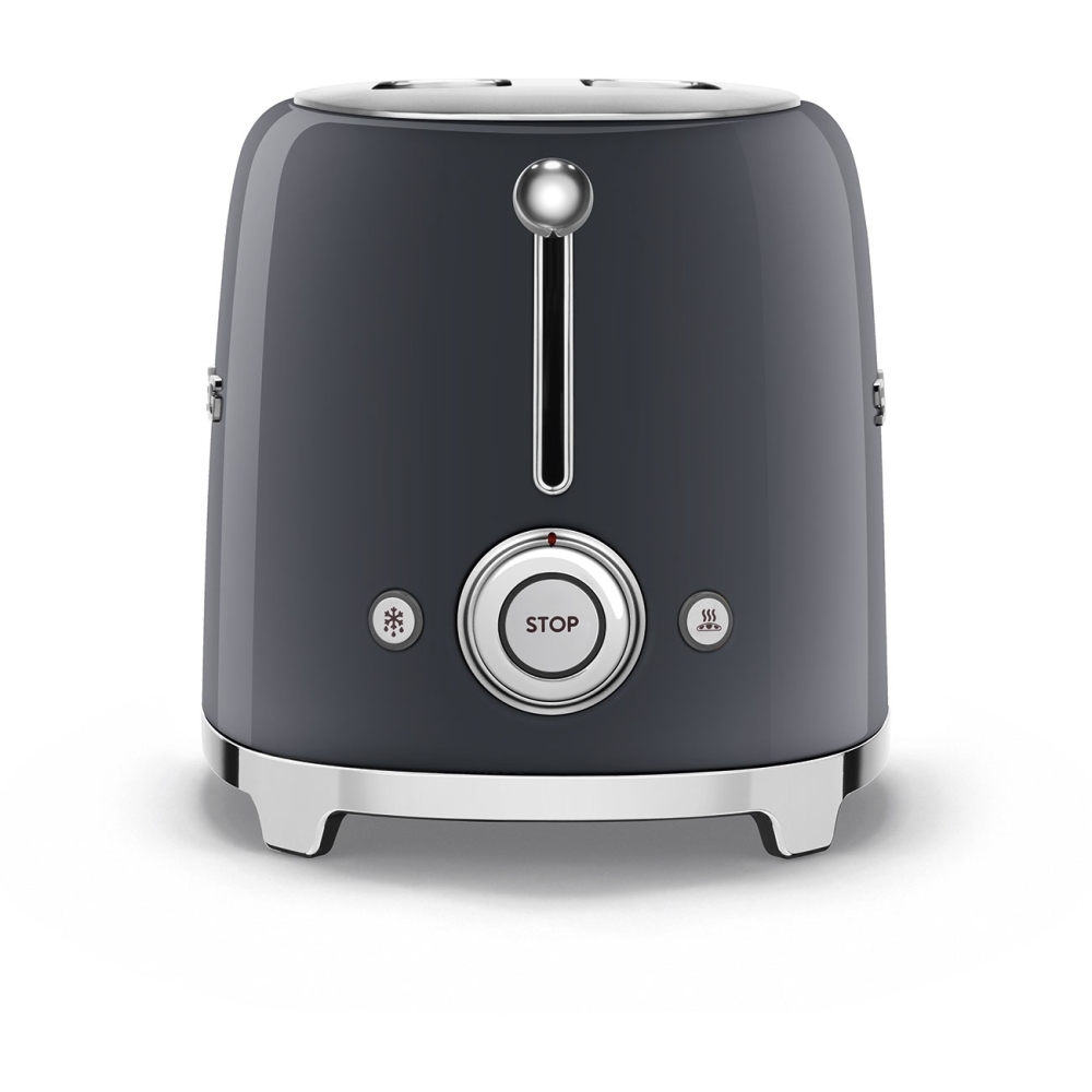 Smeg TSF01GRUK Retro 2 Slice Toaster, Grey Marks Electrical