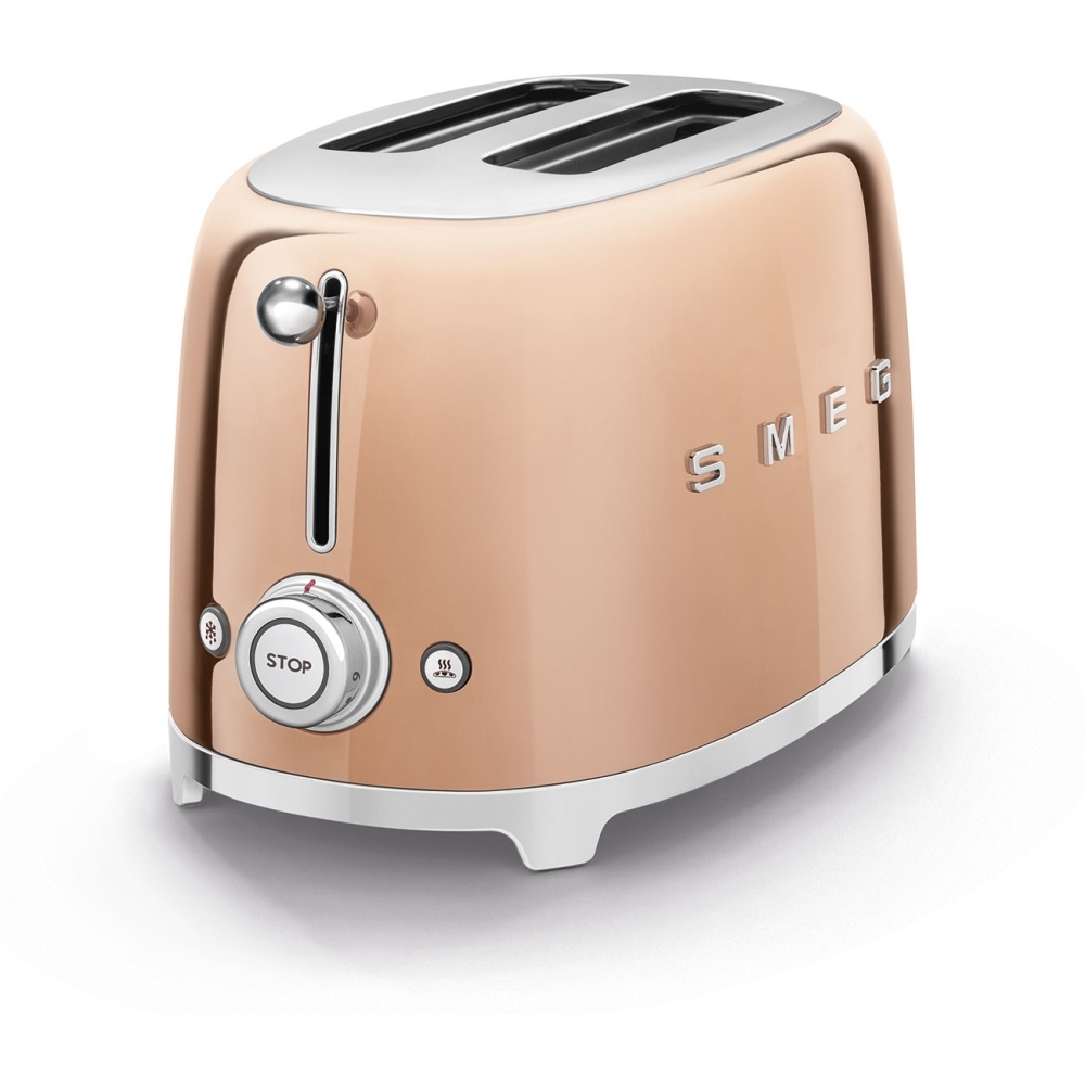 Smeg TSF01RGUK Retro Toaster, Copper Marks Electrical