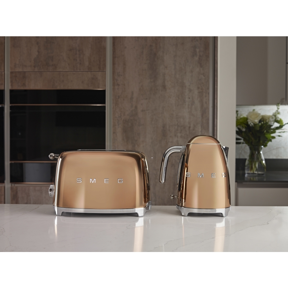 Smeg TSF01RGUK Retro Toaster, Copper Marks Electrical