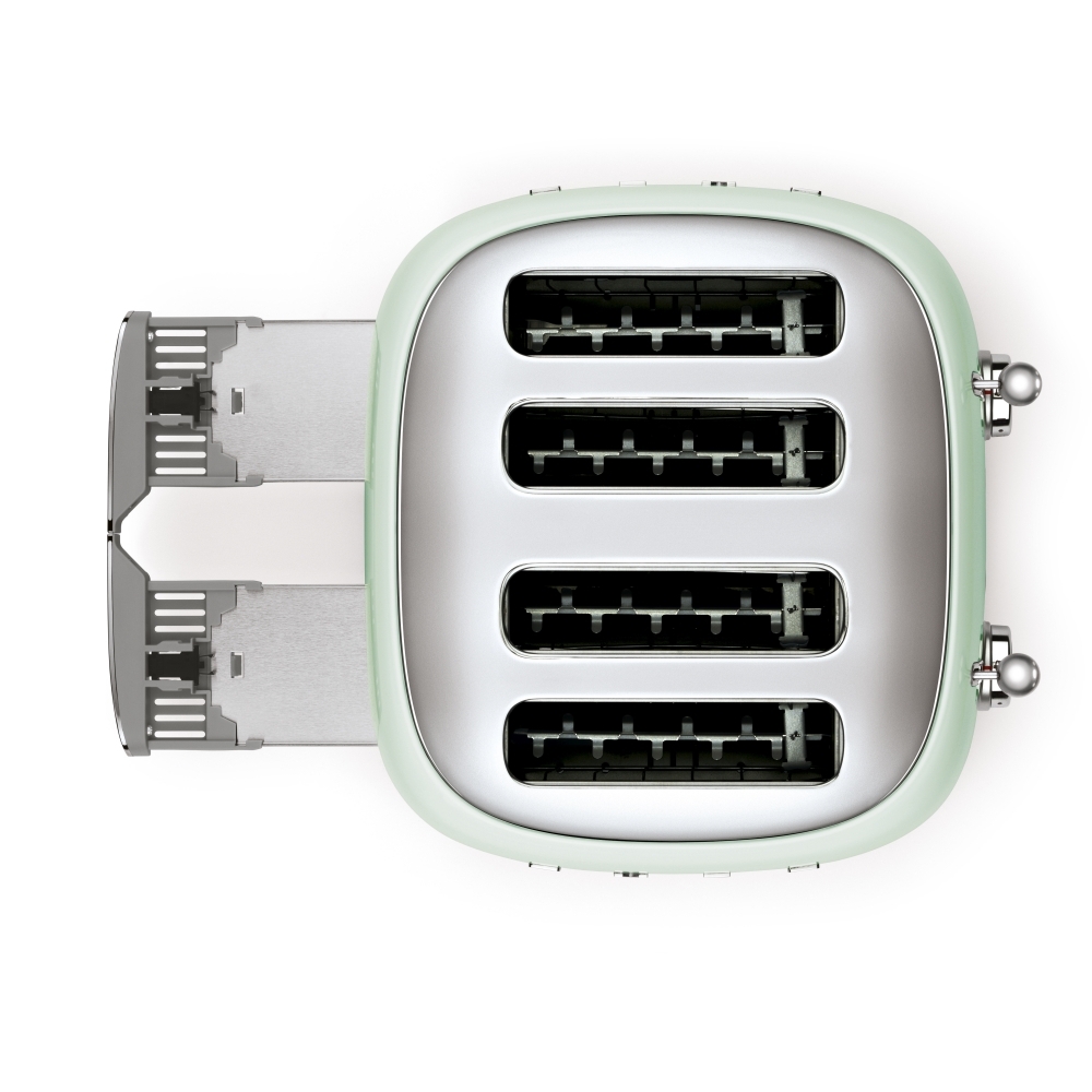 Smeg TSF03PGUK Retro Toaster, 4 Slice, Green