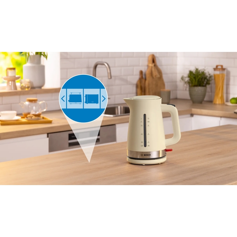 Bosch TWK4M227GB MyMoment Kettle, Cream