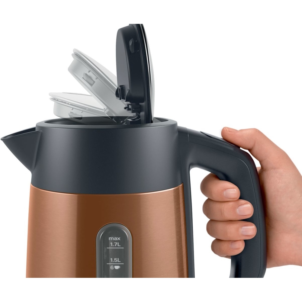 Bosch TWK4P439GB DesignLine Kettle, Copper