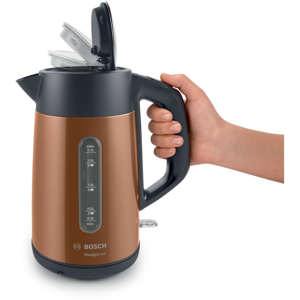 Bosch TWK4P439GB DesignLine Kettle, Copper