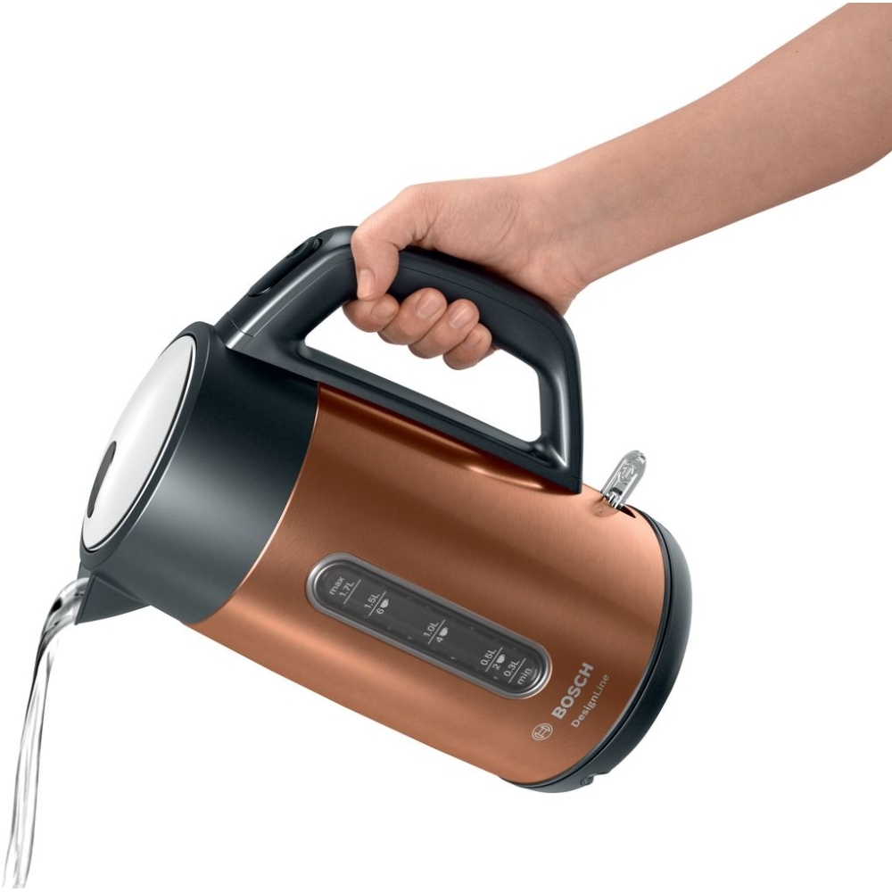 Bosch TWK4P439GB DesignLine Kettle, Copper