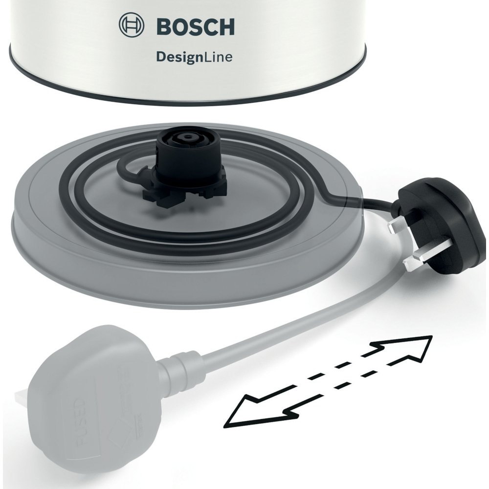 Bosch TWK5P471GB DesignLine 1.7 Litre Kettle, White