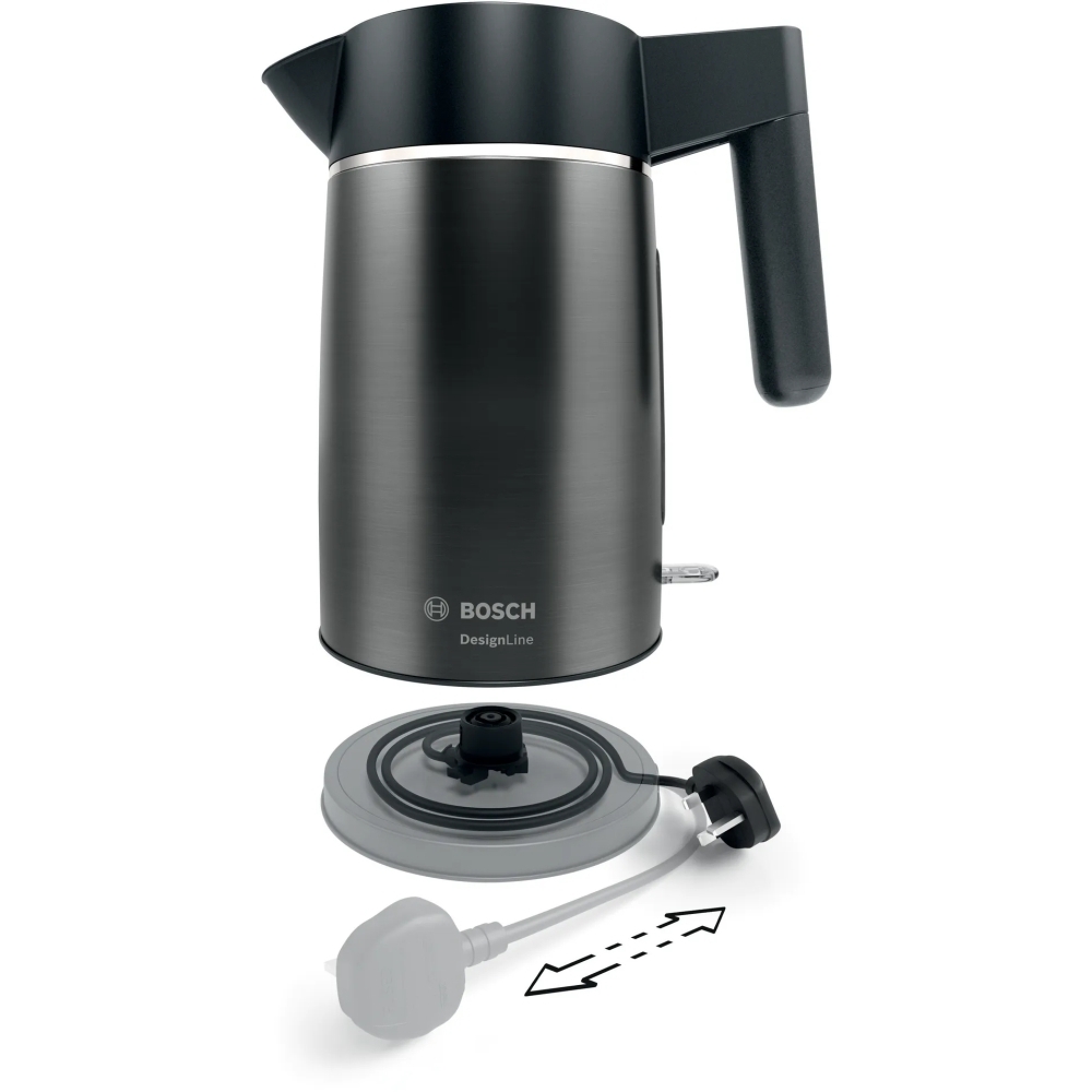 Bosch TWK5P475GB DesignLine 1.7 Litre Kettle, Black