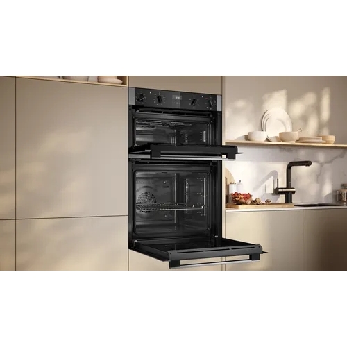 Neff U1ACE2AN3B N50 Built-In Electric Double Oven, Stainless Steel, A Rated