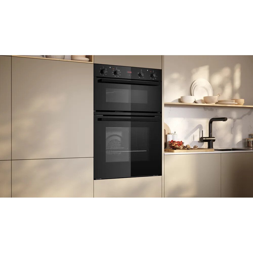 Neff U1DCC0AK3B N30 Built-In Electric Double Oven, Black, A Rated