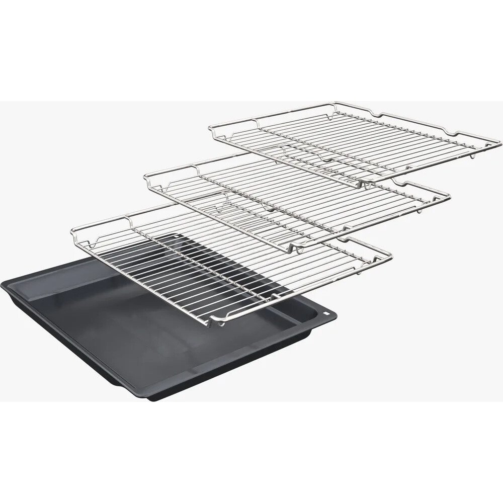 Neff U2ACH7AG7B N50 Built-In Electric Double Oven, Graphite Grey with Pyrolytic Cleaning, A Rated