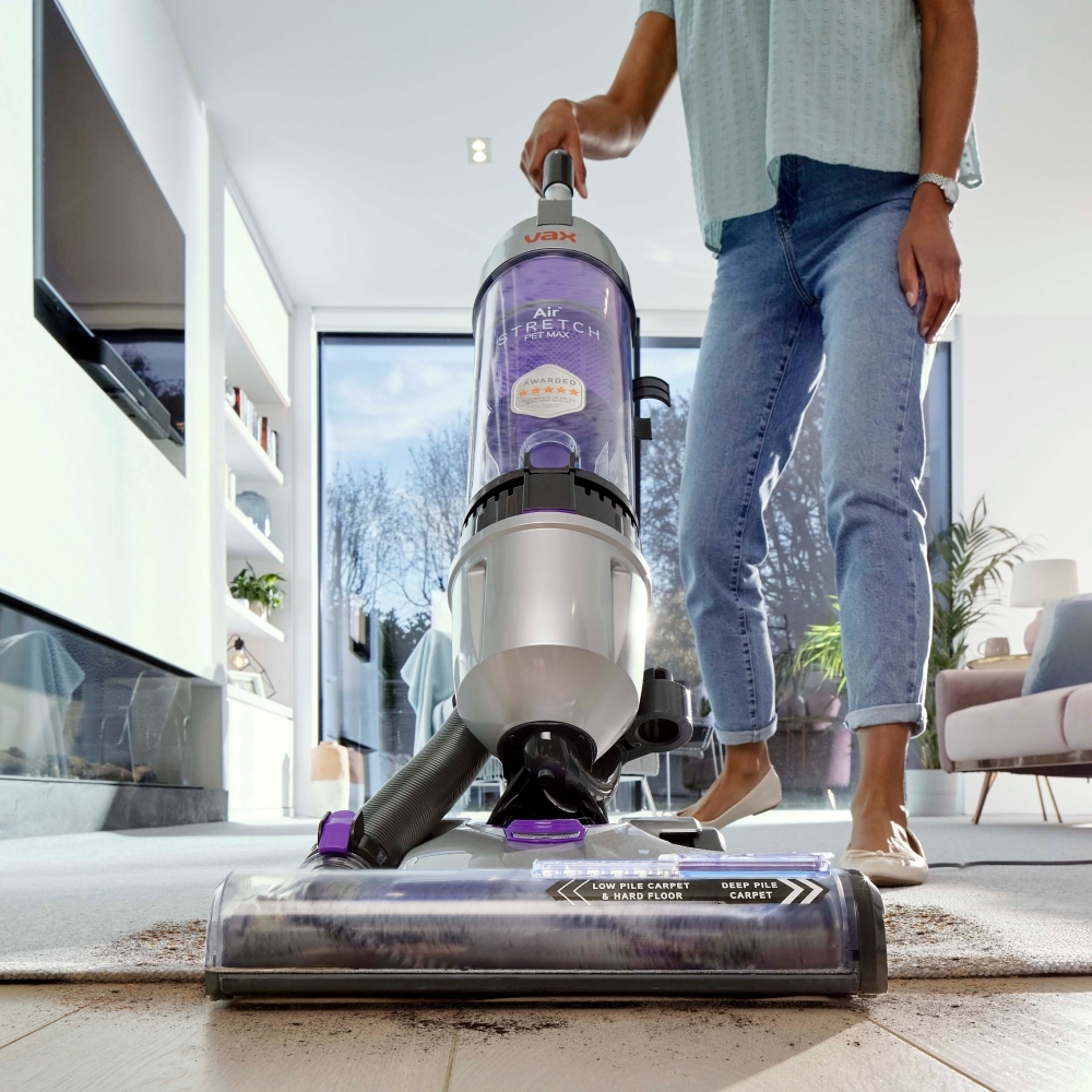 Vax U85ASPME Air� Stretch Pet Max Upright Vacuum Cleaner, Grey