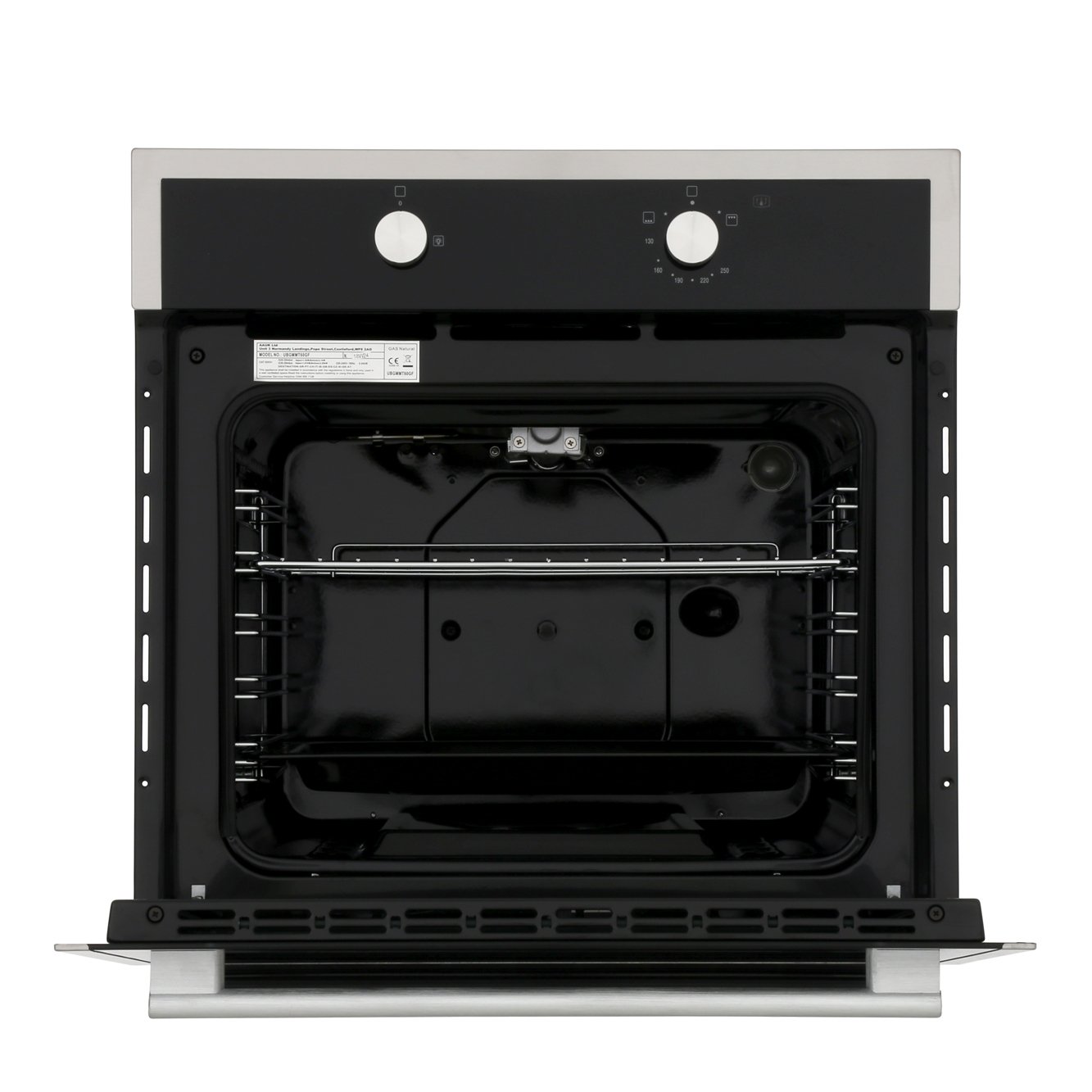 Buy Culina UBGMMT60GF Single Built In Gas Oven Black and Stainless