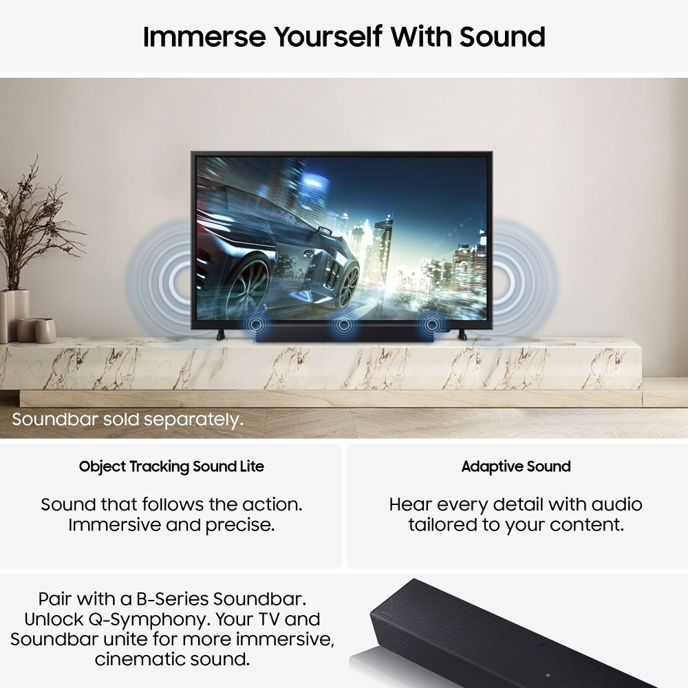 Samsung UE24F6000FKXXU 24" LED Smart Television, Full HD, Black, E Rated