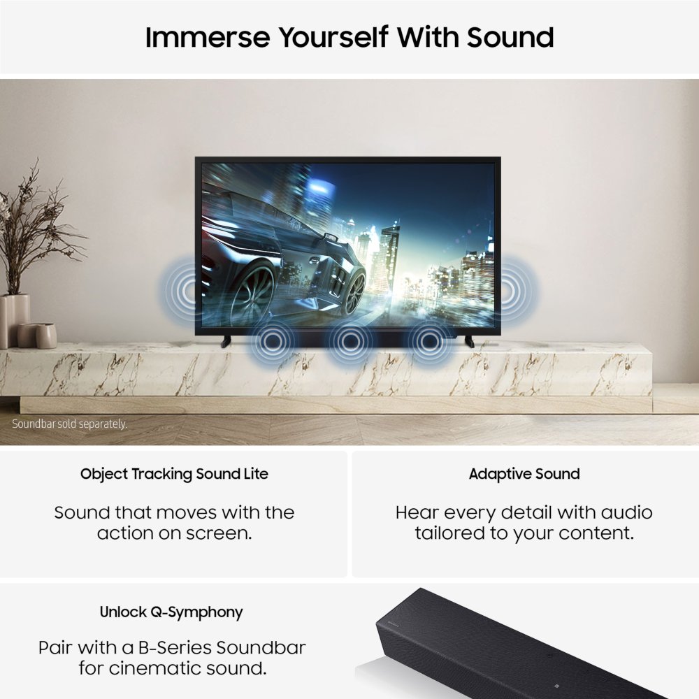 Samsung UE32H5000FKXXU 32" LED Smart Television, Full HD, Black, F Rated