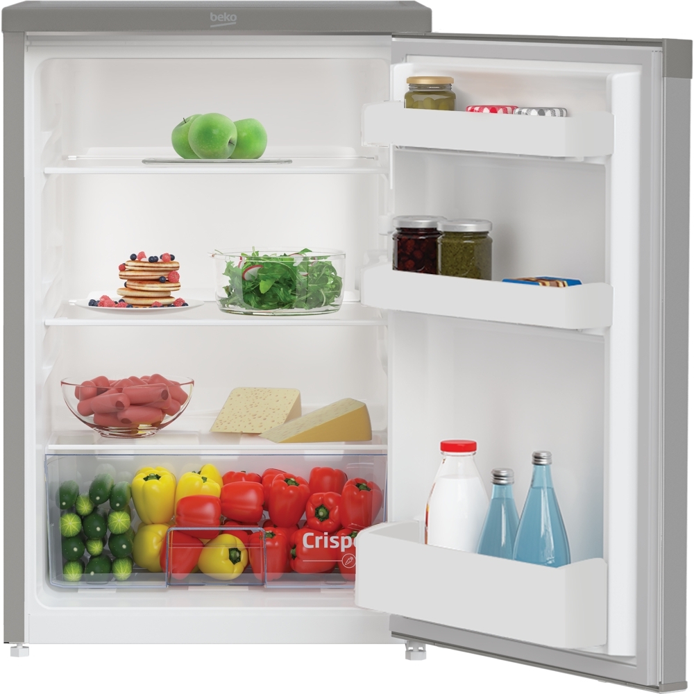 Beko UL4584S Under Counter Larder Fridge, Silver, E Rated