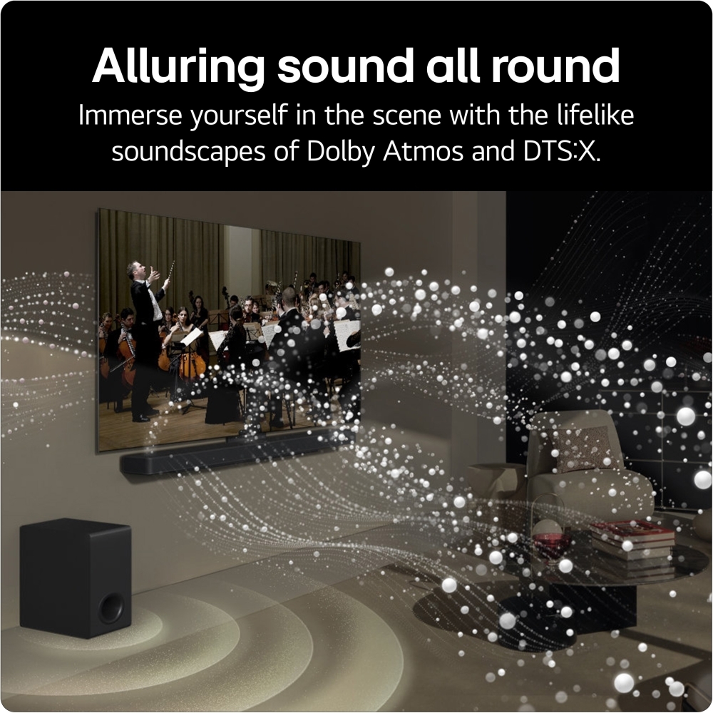 LG US70TY Sound Bar, Black