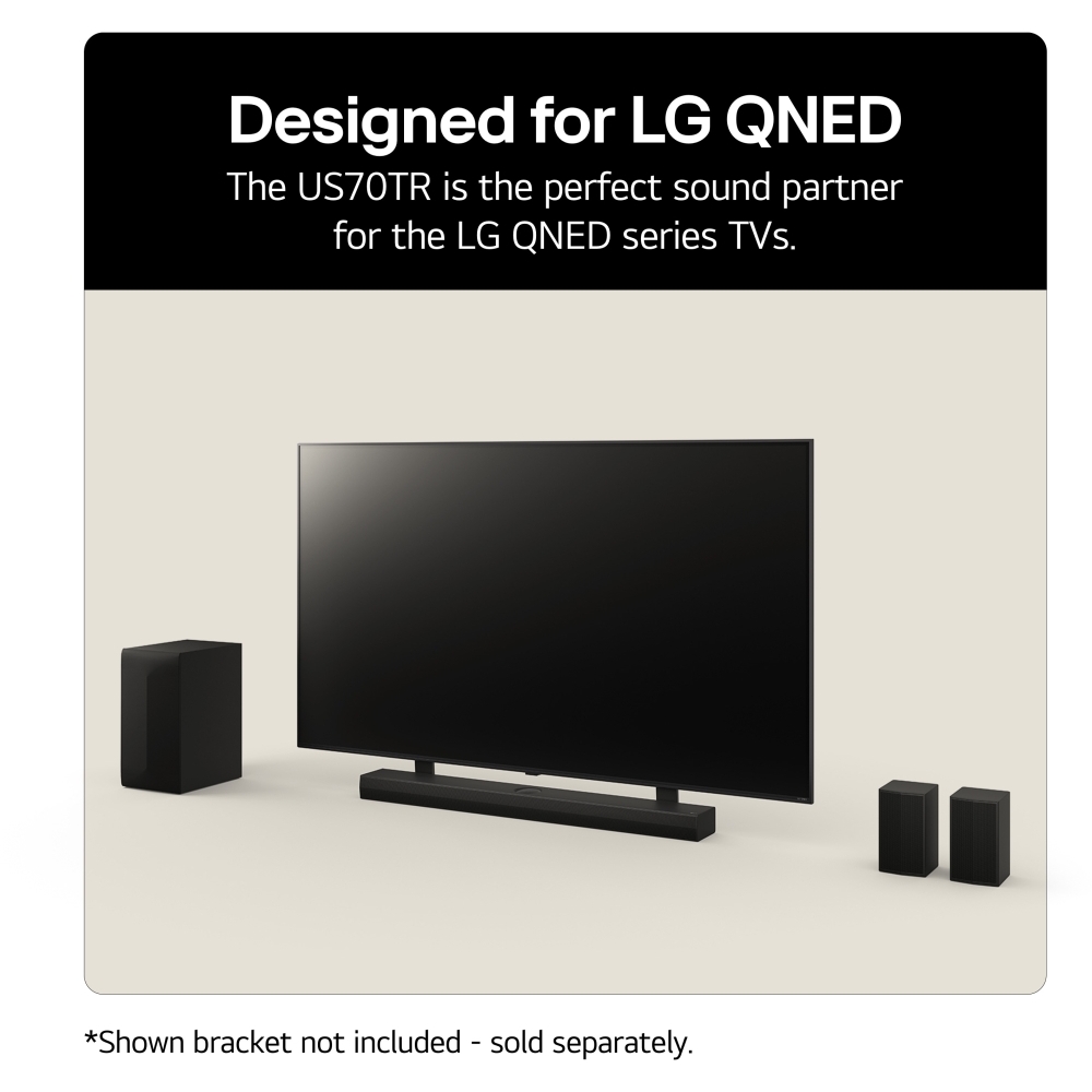 LG US70TY Sound Bar, Black