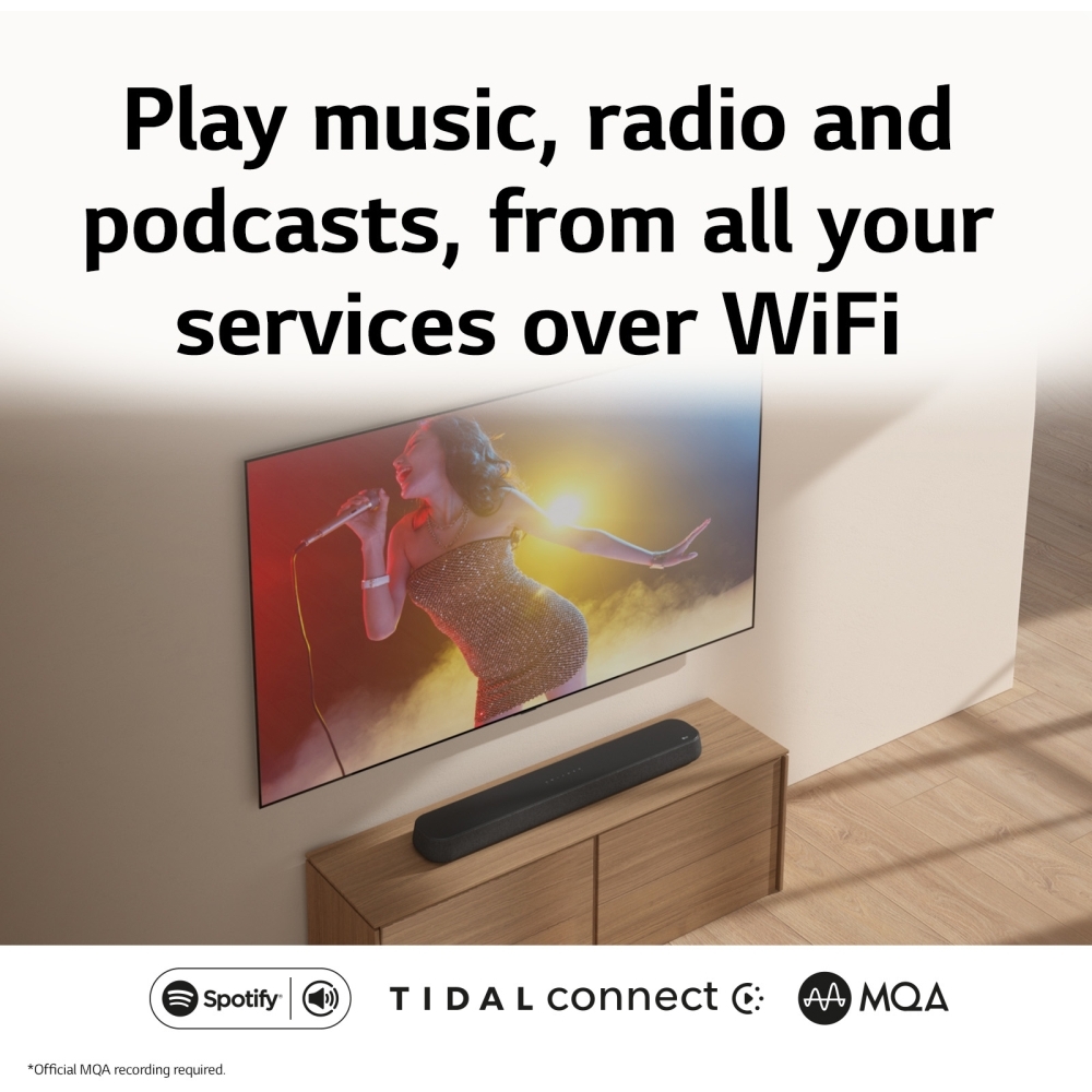 LG USE6S Sound Bar, Black