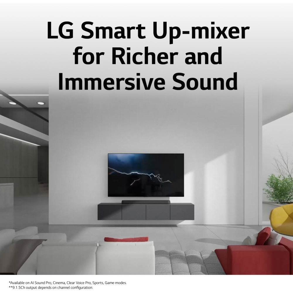 LG USE6S Sound Bar, Black