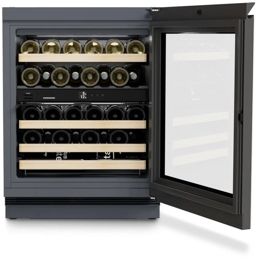 Liebherr UWgb3632 Integrated Wine Cooler, Black, F Rated