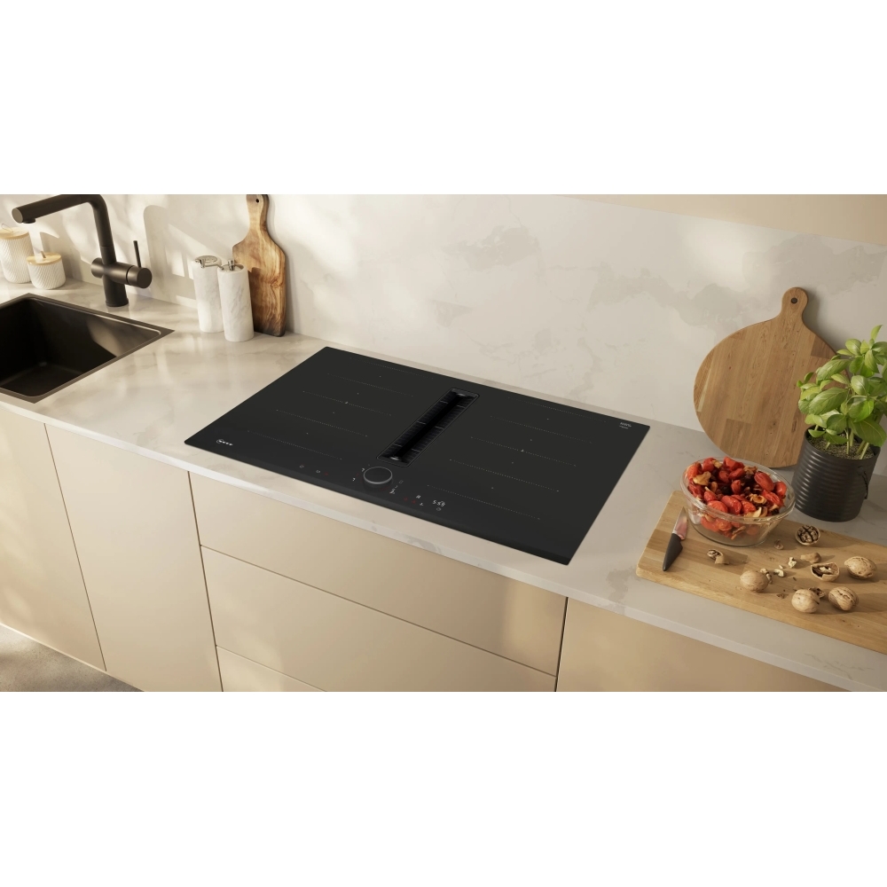 Neff V68FUX4L0 N90 80cm Vented Hob, Black, B Rated