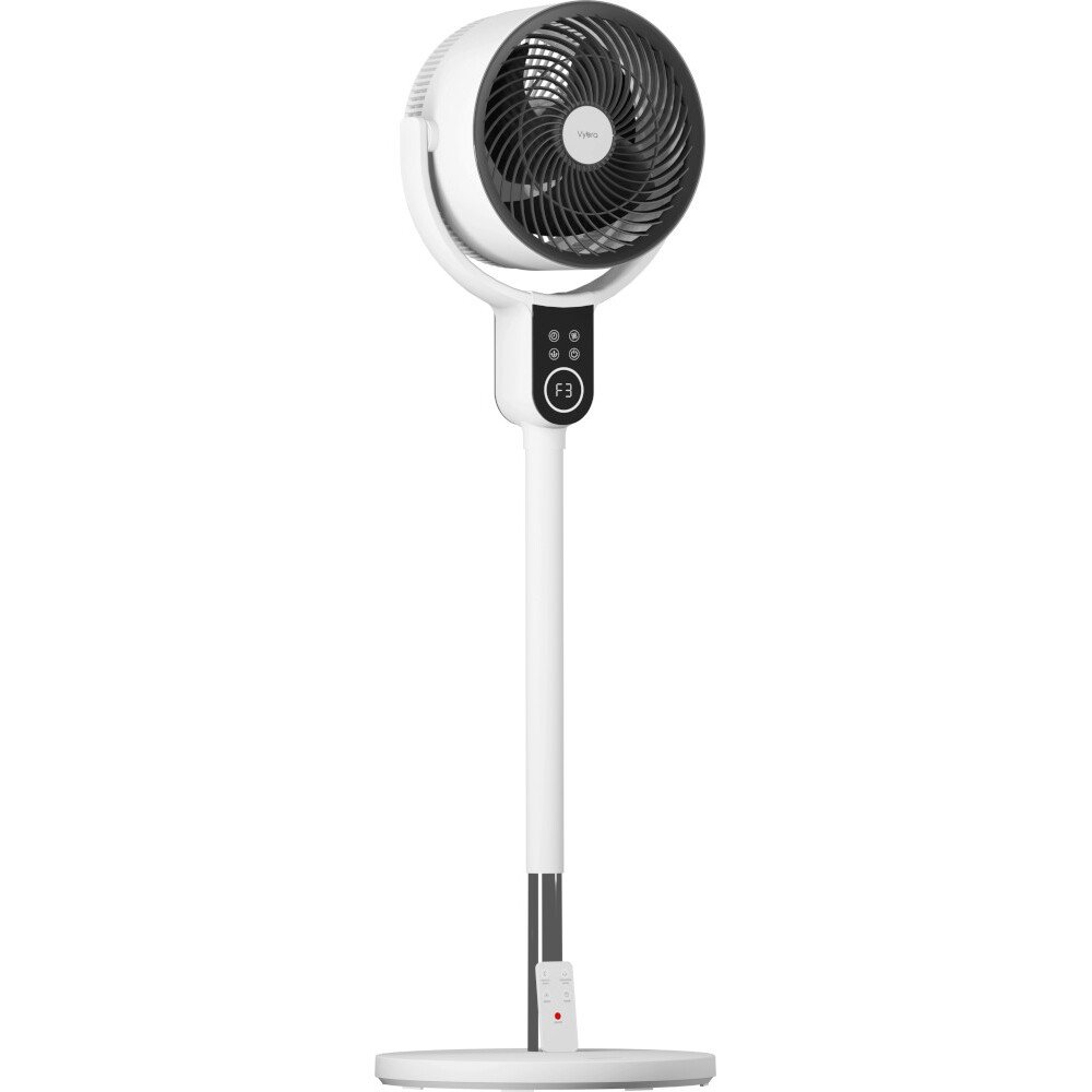 Vybra VS001-OF Oscillator Dual Height Tile & Swing Oscillating Fan, White