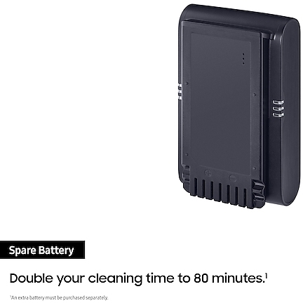 Samsung VS15A6031R4 Jet 60 Turbo Cordless Stick Vacuum Cleaner Max 150W Suction Power with 40 Min Run Time, Purple