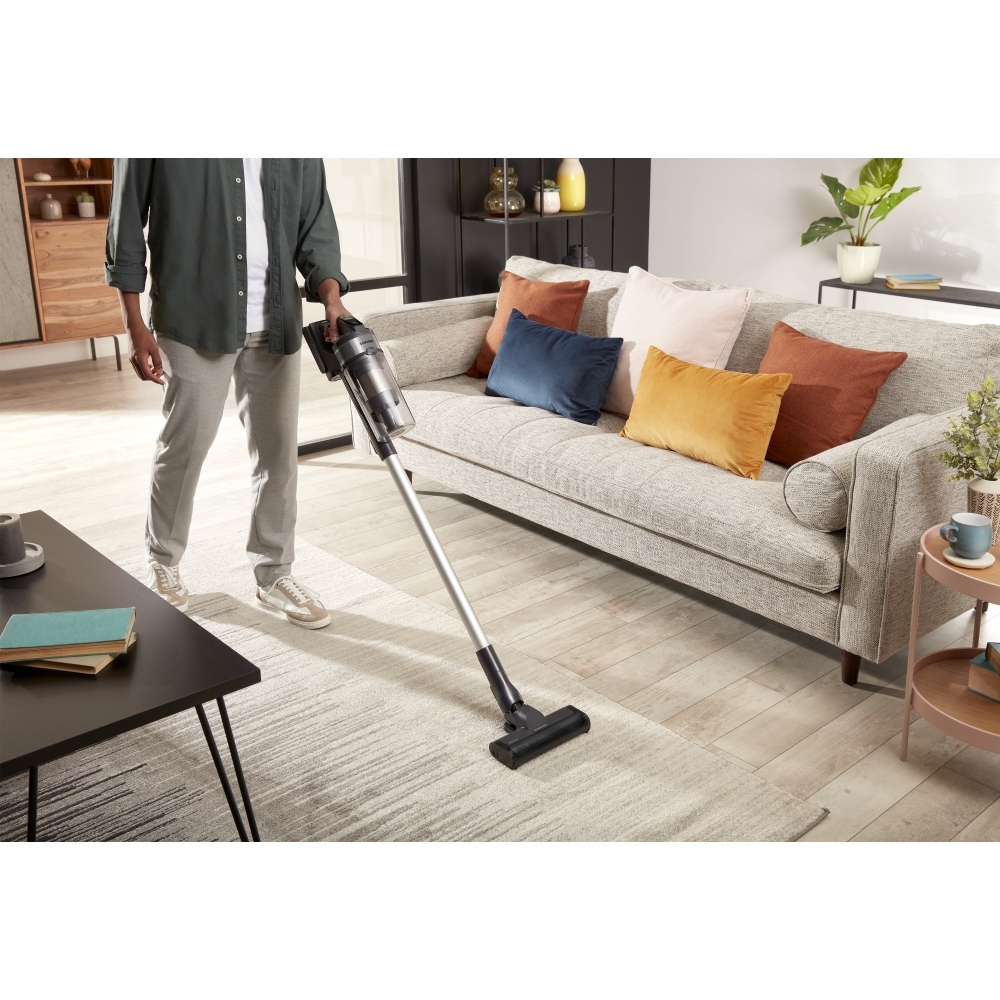 Samsung VS15A60AGR5 Jet 65 Pet Cordless Stick Vacuum Cleaner Max 150W Suction Power with Pet Tool, Silver