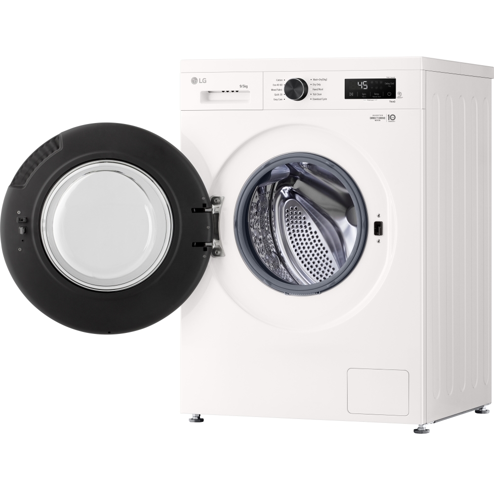 LG W4X1095NWK Washer Dryer, 9kg/5kg, 1400 Spin, White, E Rated