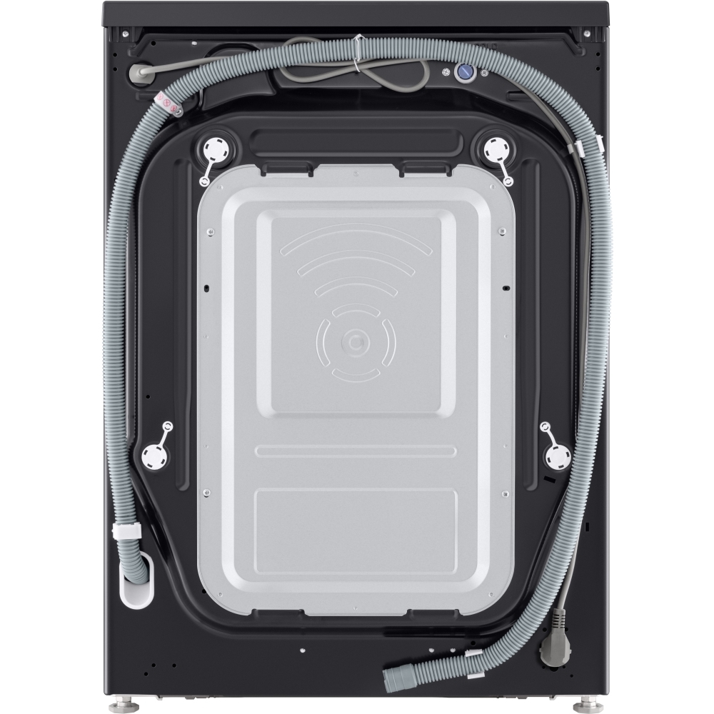 LG W4X5016TBB Series 5 AI Direct Drive&trade; Washer Dryer, 11kg/6kg, 1400 Spin, Black, D Rated