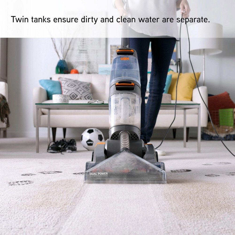 Vax W86DPB Dual Power Carpet Cleaner, Grey