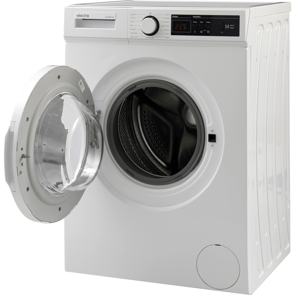 Electra WA1449CT1W Washing Machine, 7kg, 1300 Spin, White, A Rated