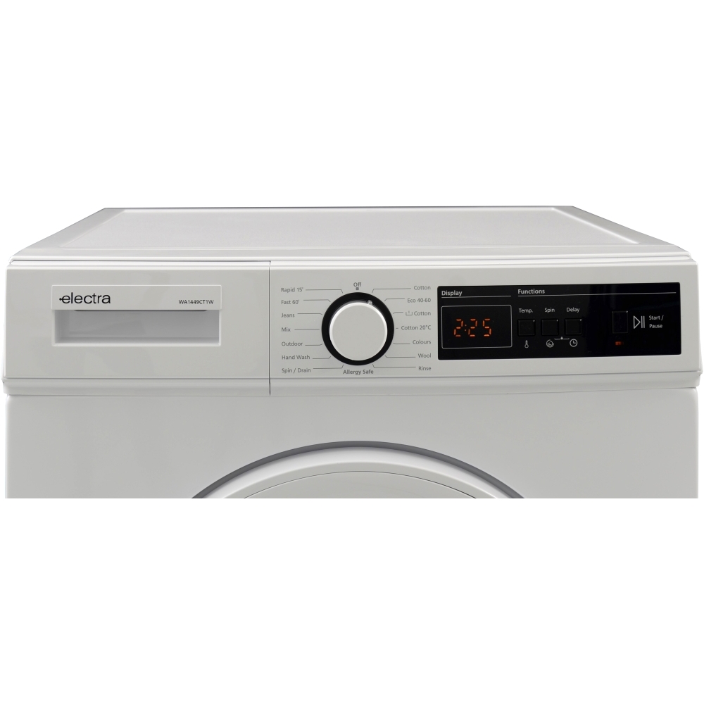 Electra WA1449CT1W Washing Machine, 7kg, 1300 Spin, White, A Rated