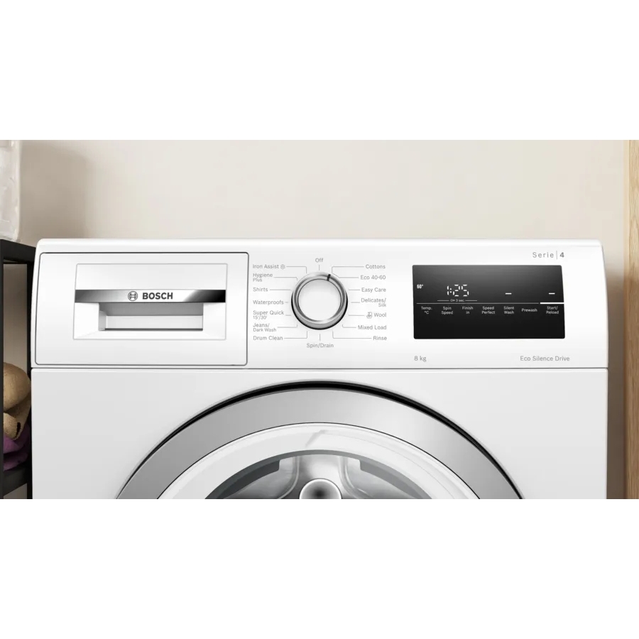 Bosch WAN28258GB Series 4 Washing Machine, 8kg, 1400 Spin, White, A Rated