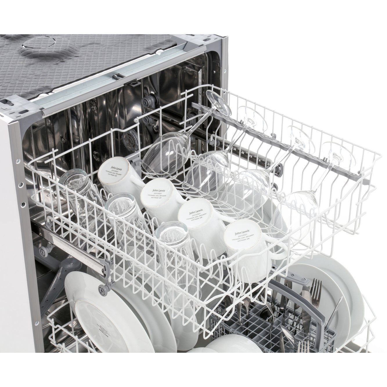 Buy CDA WC142 Built In Fully Integrated Dishwasher Silver Control