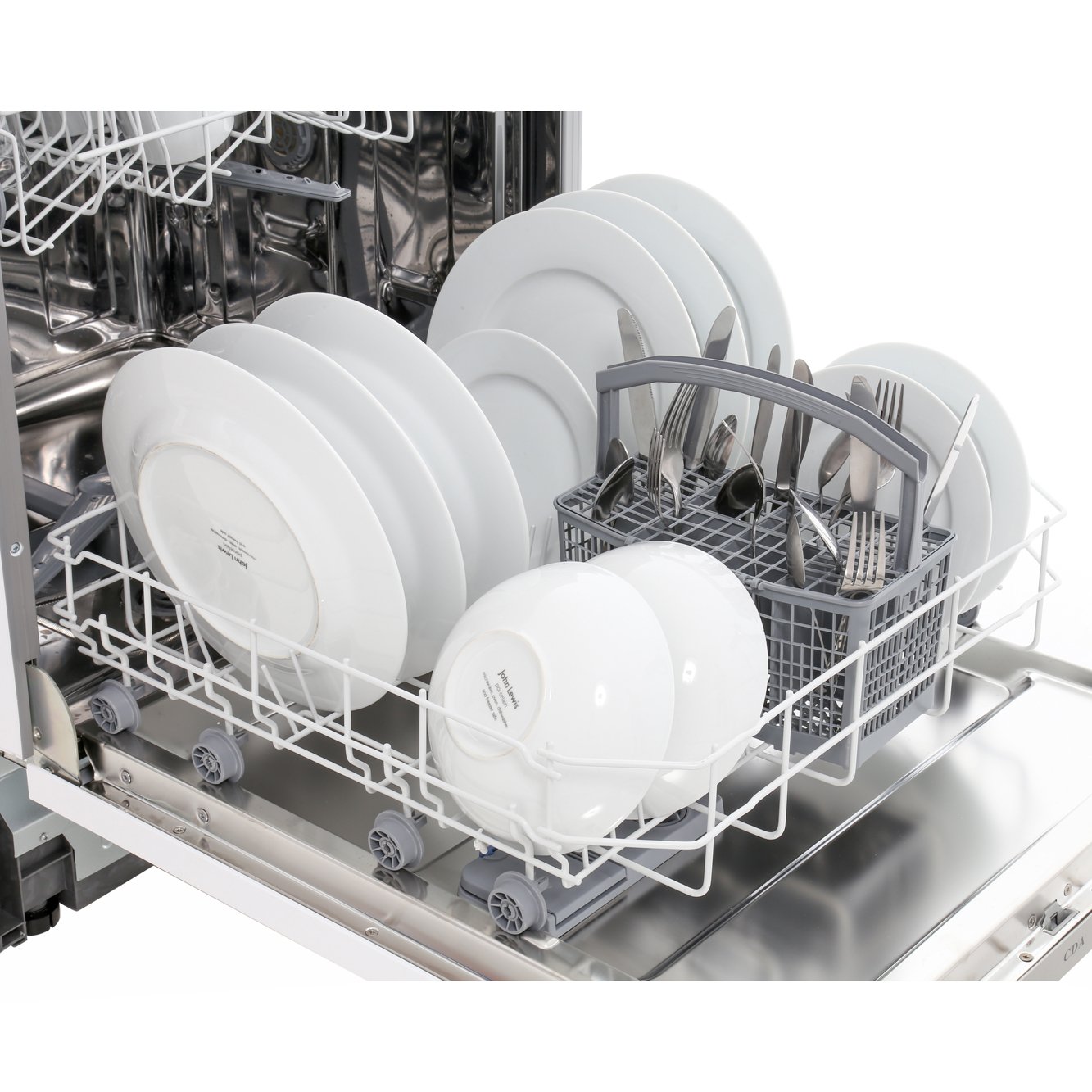 Buy CDA WC142 Built In Fully Integrated Dishwasher Silver Control