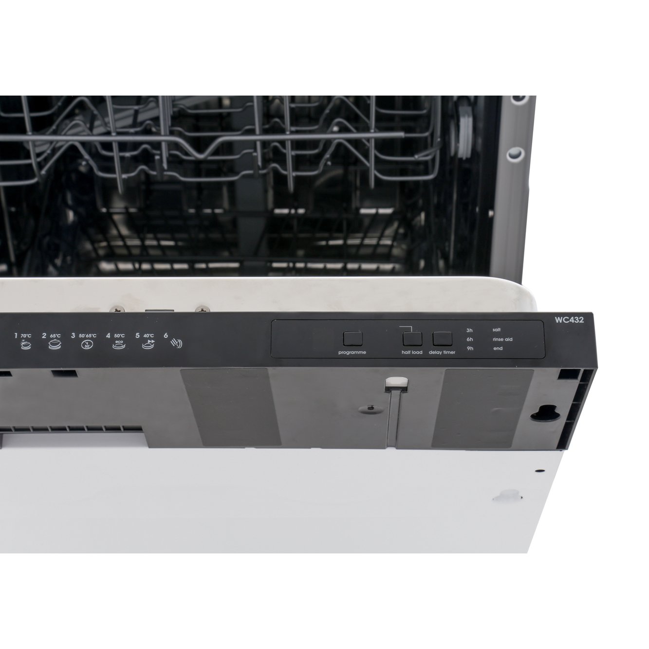 Buy CDA WC432 Built In Fully Int. Slimline Dishwasher Black Control