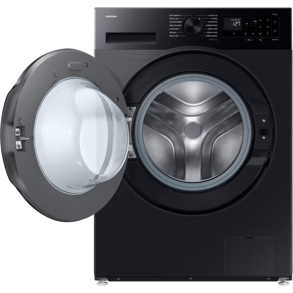 Samsung WD11DG5B15BBEU Series 5 AI Energy Washer Dryer, 11kg/6kg, 1400 Spin, Black, D Rated