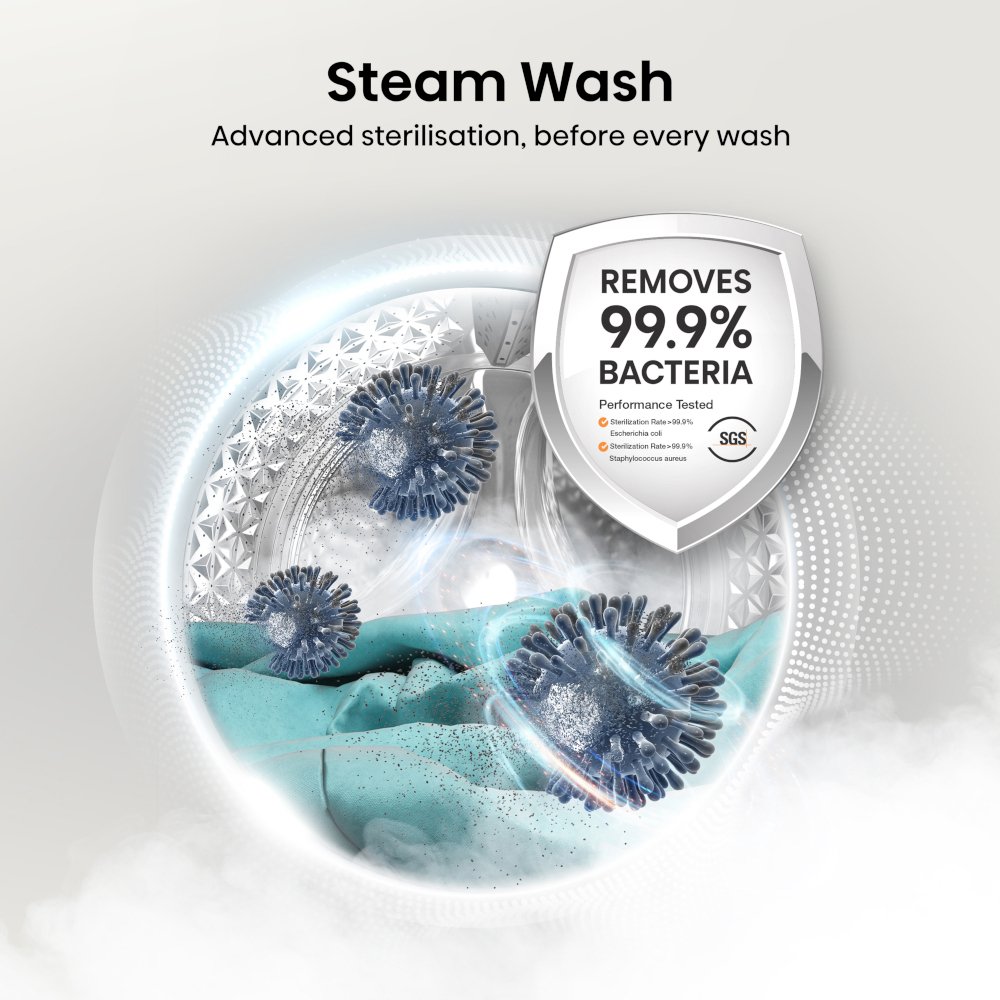 Hisense WD3S8043BW3 Washer Dryer, 8kg/5kg, 1400 Spin, White, D Rated