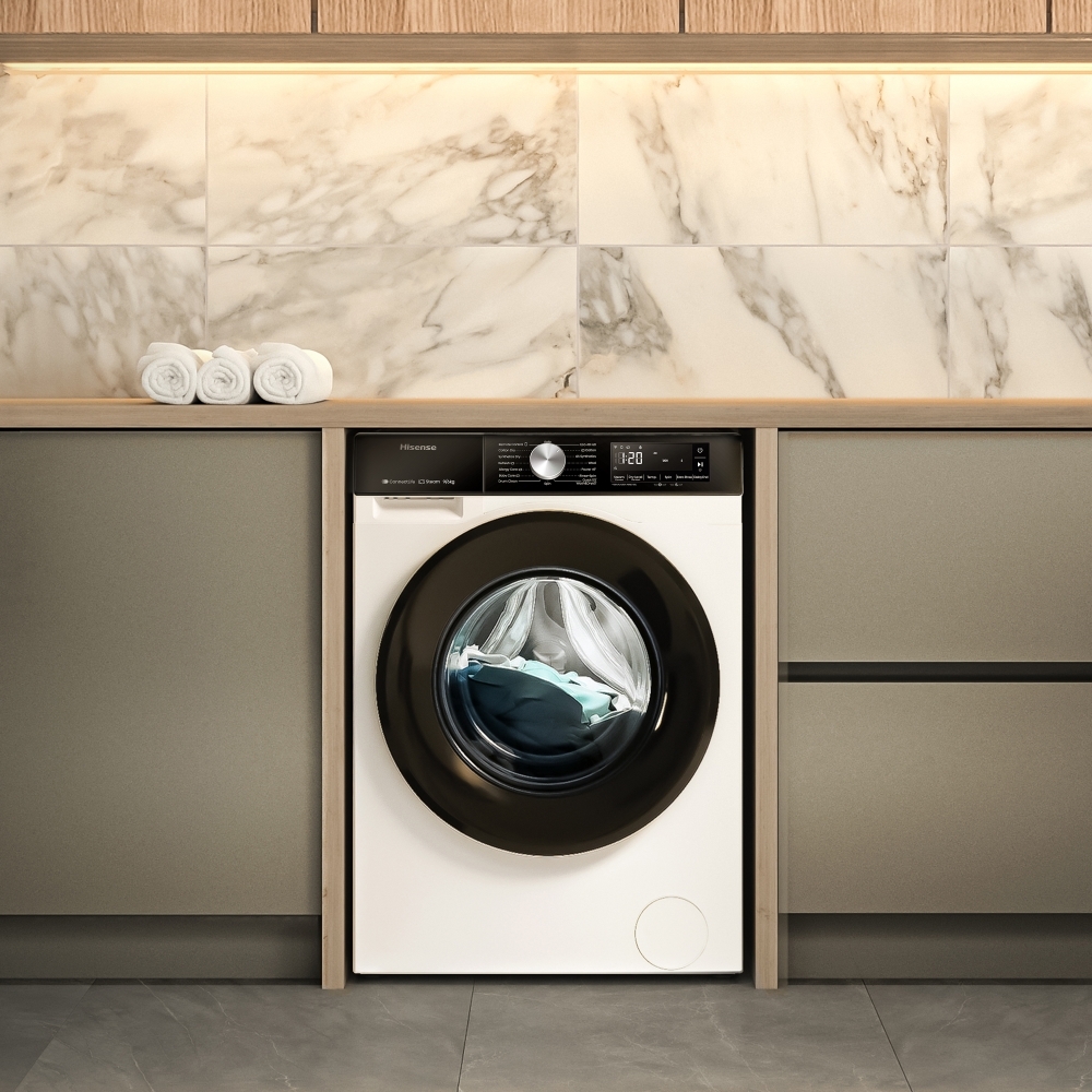 Hisense WD3S9043BW3 Washer Dryer, 9kg/6kg, 1400 Spin, White, D Rated