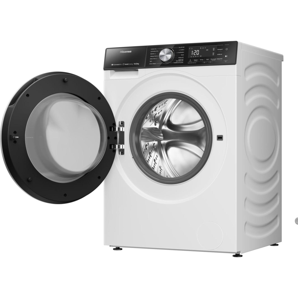 Hisense WD5S1045BW 5S Series Washer Dryer, 10kg/6kg, 1400 Spin, White, A Rated
