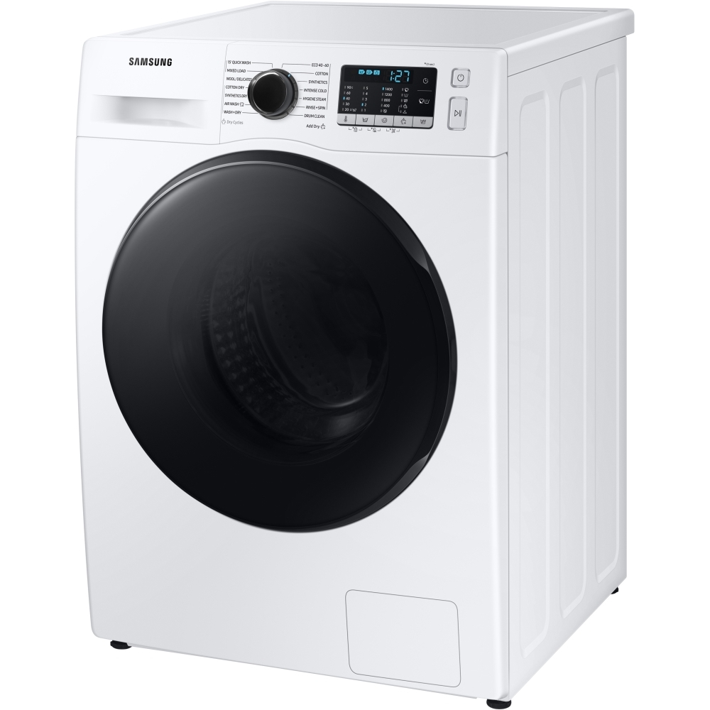 Samsung WD80TA046BE/EU Series 5 ecobubble&trade; Washer Dryer, 8kg/5kg, 1400 Spin, White, E Rated